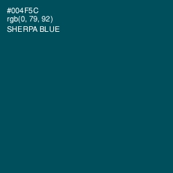 #004F5C - Sherpa Blue Color Image